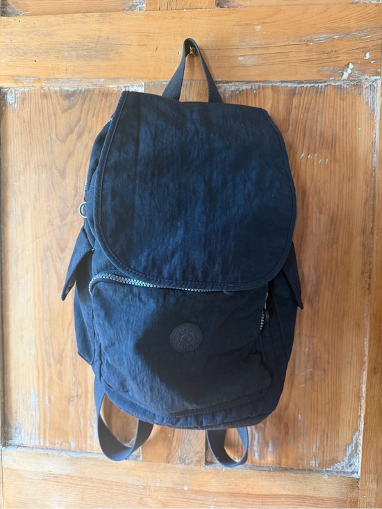 Kipling Navy Flap-Top Backpack main image 7